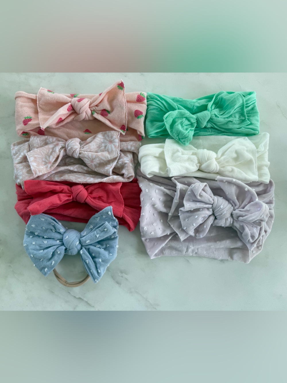 Set of 7 Baby Bling Headband Bows